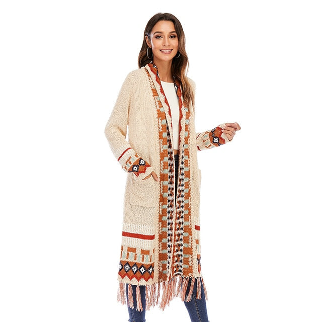 Fashion Long Sleeve Knitted Cardigan