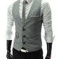M-7XL 2025 New Dress Vests For Men Slim Fit Mens Suit Vest Male Waistcoat Gilet Homme Casual Sleeveless Formal Business Jacket