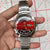 automatic mechanical unisex Orient watch with large rotating dial, fully functional stainless steel Japanese movement