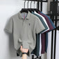 100% pure cotton men's breathable short sleeve T-shirt high-end luxury brand embroidered loose casual summer business polo shirt