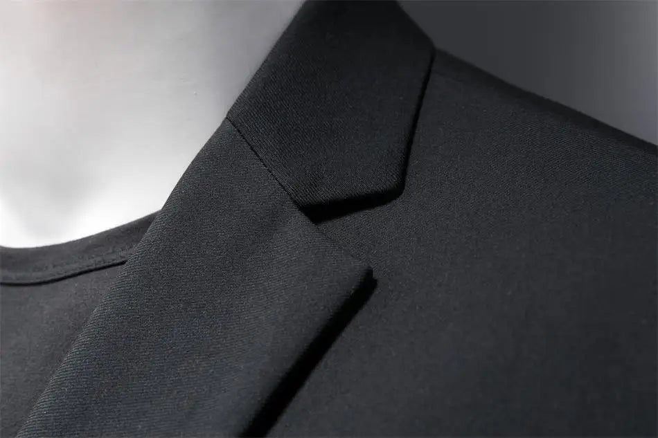 Boutique Fashion Solid Color High-end Brand Casual Business Men's Blazer Groom Wedding Gown Blazers for Men Suit Tops Jacke Coat