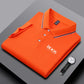 Embroidered New Men's Business Casual Short Sleeved Polo Shirt, Fashionable, Breathable, Comfortable and Versatile Top