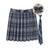 Women Summer Plaid Pleated Skirt With Necktie Bowtie Korean Jk Skirt Uniform Japanese School Preppy A Line Mini Skirts