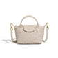 Handwoven single-shoulder small dumpling bag, fashionable bucket bag, new simple ladies crossbody lunch box bag, small tote bag