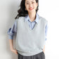 Spring Autumn Knitted Vest for Women Clothes Fashion Casual Thin Sweater Vests Harajuku Tank Tops Ropa Mujer Elegant Blusas