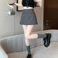 Skirt Pants Skirt Female Spring and Summer New High-waisted Thin A Word Skirts Pants Open Fork Package Hip Business Skirt