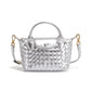 Handwoven single-shoulder small dumpling bag, fashionable bucket bag, new simple ladies crossbody lunch box bag, small tote bag