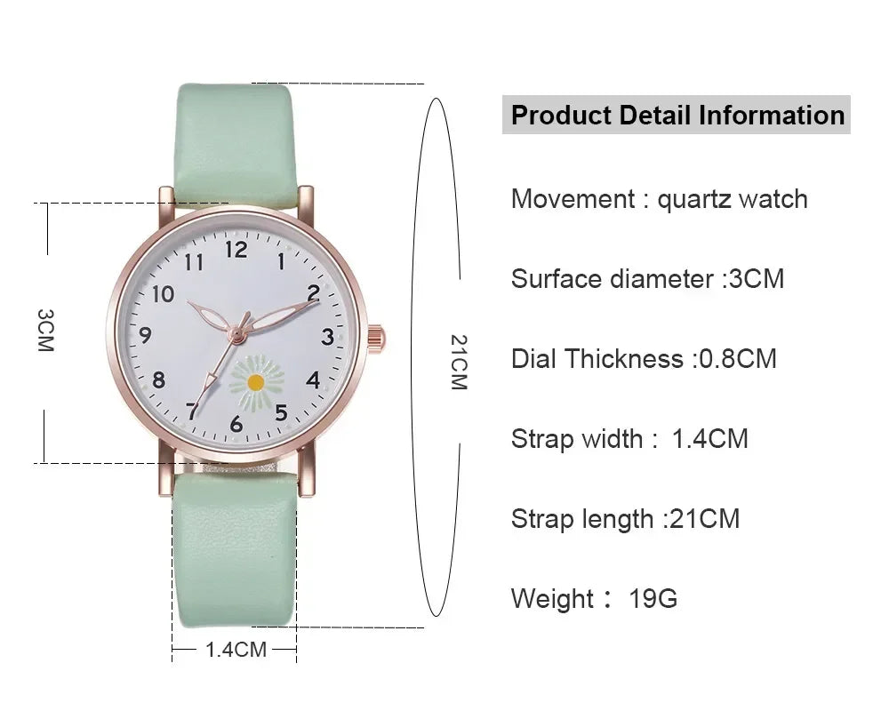 Trendy Ladies Wrist Watches Luminous Women Simple Watches Casual Leather Strap Quartz Watch Clock Montre Femme Relogio Feminino