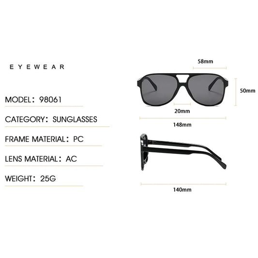 Vintage Oversized Pilot Sunglasses Women Retro Brand Big Frame Sun Glasses Female Leopard Ins Style Square Glasses Oculos De Sol