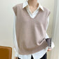 Spring Autumn Knitted Vest for Women Clothes Fashion Casual Thin Sweater Vests Harajuku Tank Tops Ropa Mujer Elegant Blusas