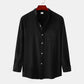 2026 Spring Summer New Mens Slim Fit Solid Color Long Sleeve Shirt Cotton Linen Casual Top Breathable ventilate absorb sweat