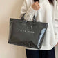 Fashion Storage Bag Transparent Jelly Bag Summer Beach Bag PVC Tote Bag Shoulder Pouch Tote Bag Letter Prints Handbags Sports
