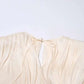 TWOTWINSTYLE Solid Blouse Mini Dresses For Women V Neck Long Sleeve Spliced Lace Up Sweet Style Dress Female Clothing Fashion