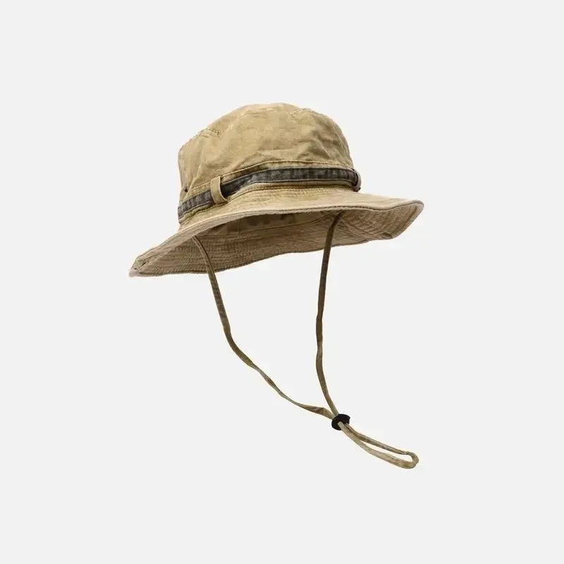 Summer New Bucket Hat For Men Fisherman Cap Fishing Outdoor Sunshade Big Brim Panama Hat Sunscreen Riding Hiking Suncreen Sunhat