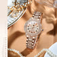 OLEVS Watch Women Fashion Elegant Stainless Steel Waterproof Quartz Wristwatch Luxury Ladies Dress Watches