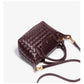 Handwoven single-shoulder small dumpling bag, fashionable bucket bag, new simple ladies crossbody lunch box bag, small tote bag