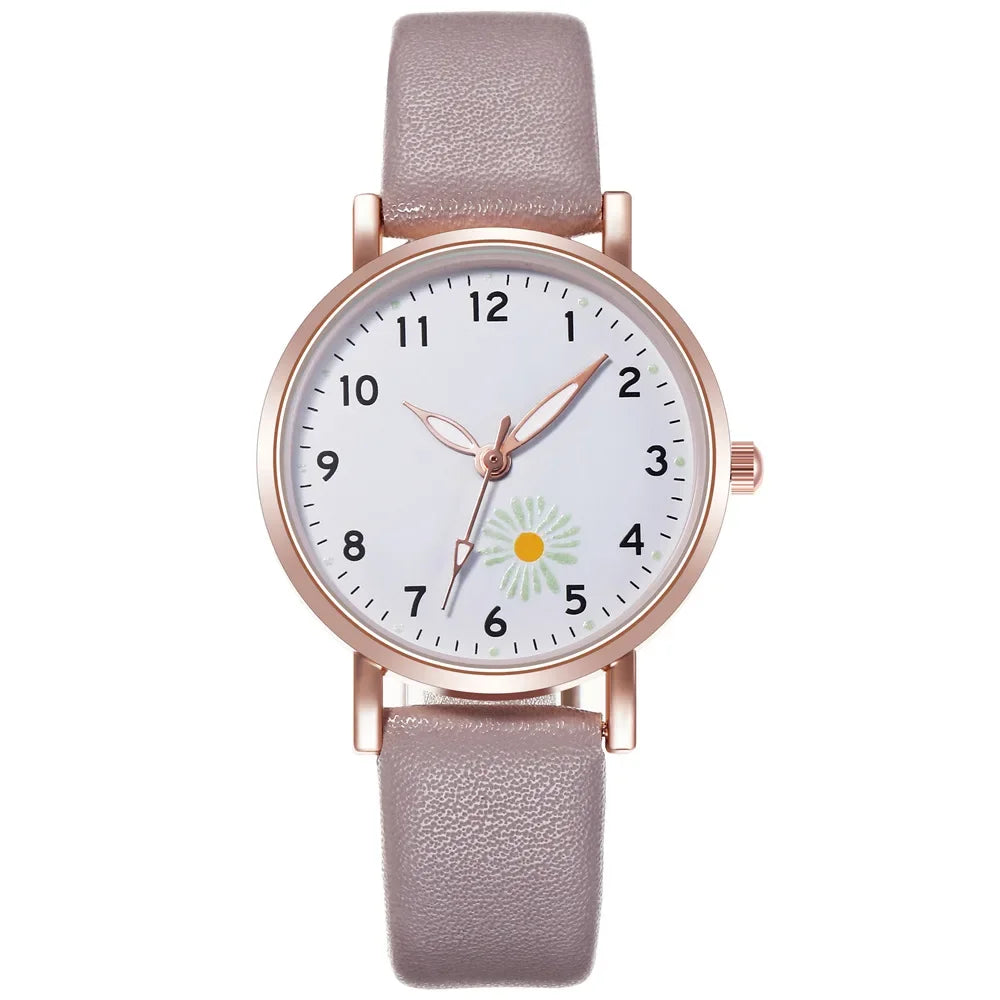 Trendy Ladies Wrist Watches Luminous Women Simple Watches Casual Leather Strap Quartz Watch Clock Montre Femme Relogio Feminino