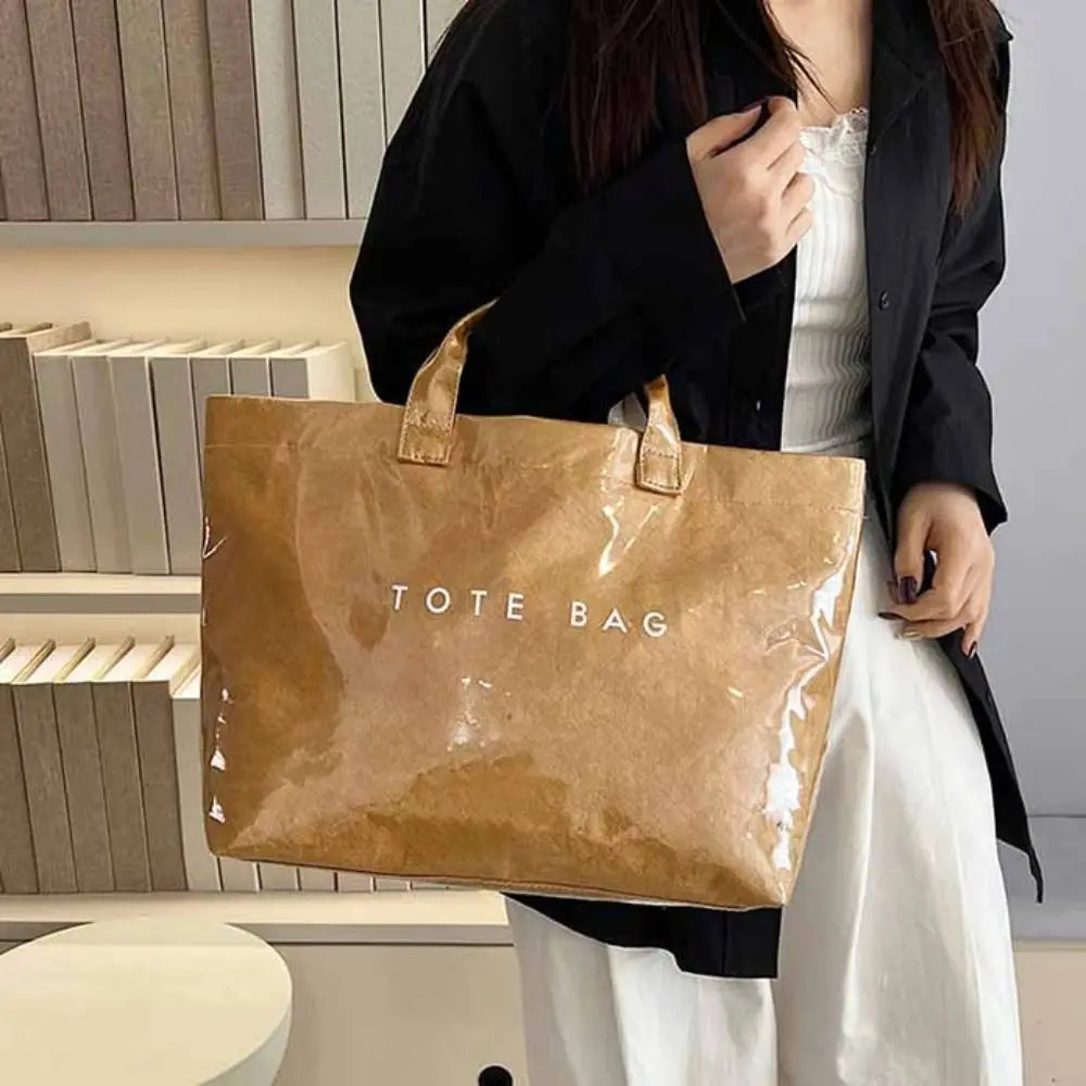 Fashion Storage Bag Transparent Jelly Bag Summer Beach Bag PVC Tote Bag Shoulder Pouch Tote Bag Letter Prints Handbags Sports
