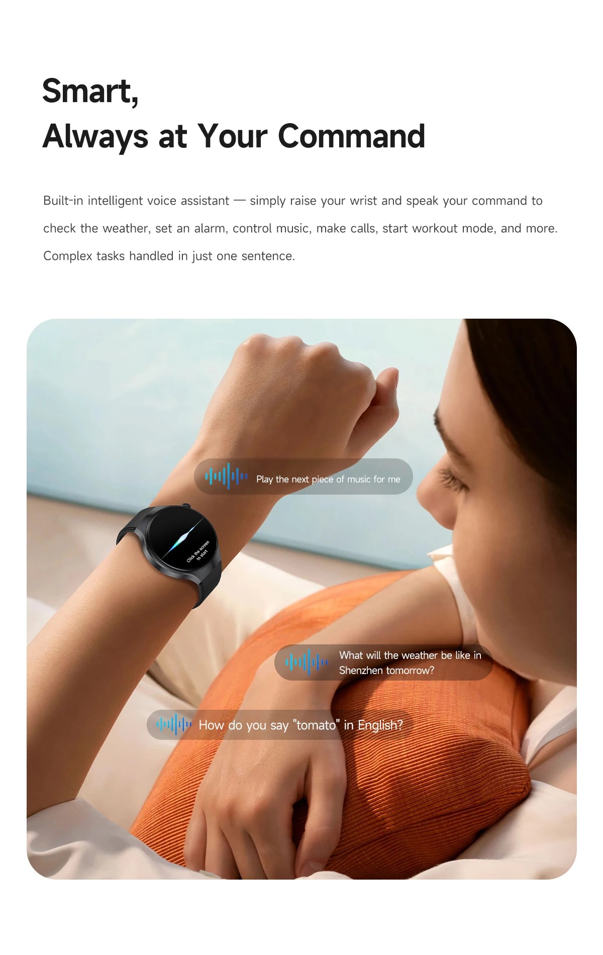 2026 New Outdoor Smart Watch 1.7-inch HD Screen, 100+T Sports Mode, Bluetooth Call Waterproof Smart Watch