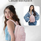 BAGSMART Laptop Bags College Casual Backpack for Women Quilted Small Computer Bookbag Water-Resistant 15.6 Inch notebook Bag