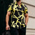 2026 New Men's Short-Sleeve Shirt, Stylish Color-Blocked Irregular Pattern Print Shirt, Outdoor Casual Hawaiian Shirt, XS-6XL