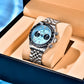 PAGANI DESIGN Men Watches 2026 New Pink BB Panda Dial Chronograph Fashion Luxury Quartz Watch For Men VK64 Movt Waterproof Watch