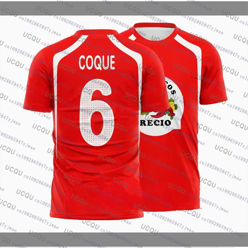 Amador Recio Football Jerseys Seafood Shrimp Recio Print T-Shirt Quick Drying Sportswear Summer Beach Tee Men's Women's T-Shirts