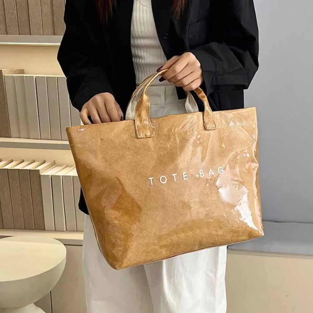 Fashion Storage Bag Transparent Jelly Bag Summer Beach Bag PVC Tote Bag Shoulder Pouch Tote Bag Letter Prints Handbags Sports
