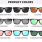 Classic Fashion Square Polarized Sunglasses Men Vintage Plastic Male Sun Glasses Women Stylish Black Outdoor Sports Shades UV400