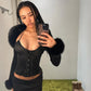 Guiz Low-Waist Elastic Hip-Hugging Skirt, Black Skirt, Versatile Mini Sexy Women's Short Skirt