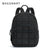 BAGSMART Laptop Bags College Casual Backpack for Women Quilted Small Computer Bookbag Water-Resistant 15.6 Inch notebook Bag
