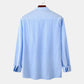 2026 Spring Summer New Mens Slim Fit Solid Color Long Sleeve Shirt Cotton Linen Casual Top Breathable ventilate absorb sweat