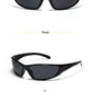 Y2K Silver Sunglasses Color Hollowed Out Future Sense Of Technology Hot Girls Net Red Sunglasses Women Sunglasses Trendy Men