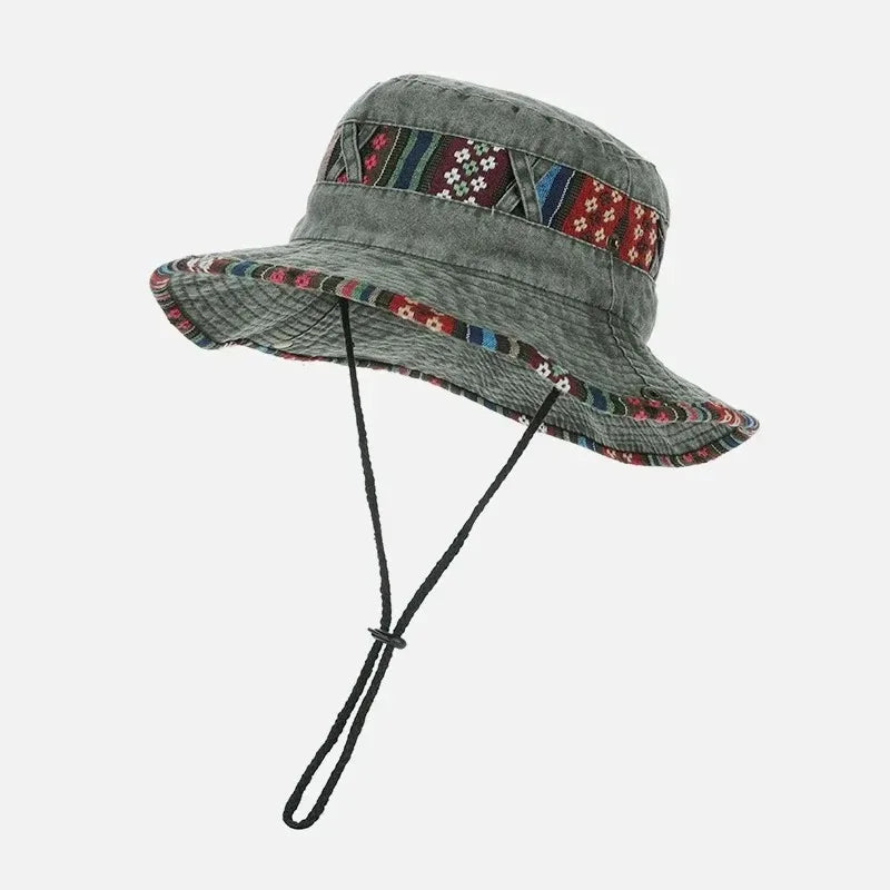 Summer New Bucket Hat For Men Fisherman Cap Fishing Outdoor Sunshade Big Brim Panama Hat Sunscreen Riding Hiking Suncreen Sunhat