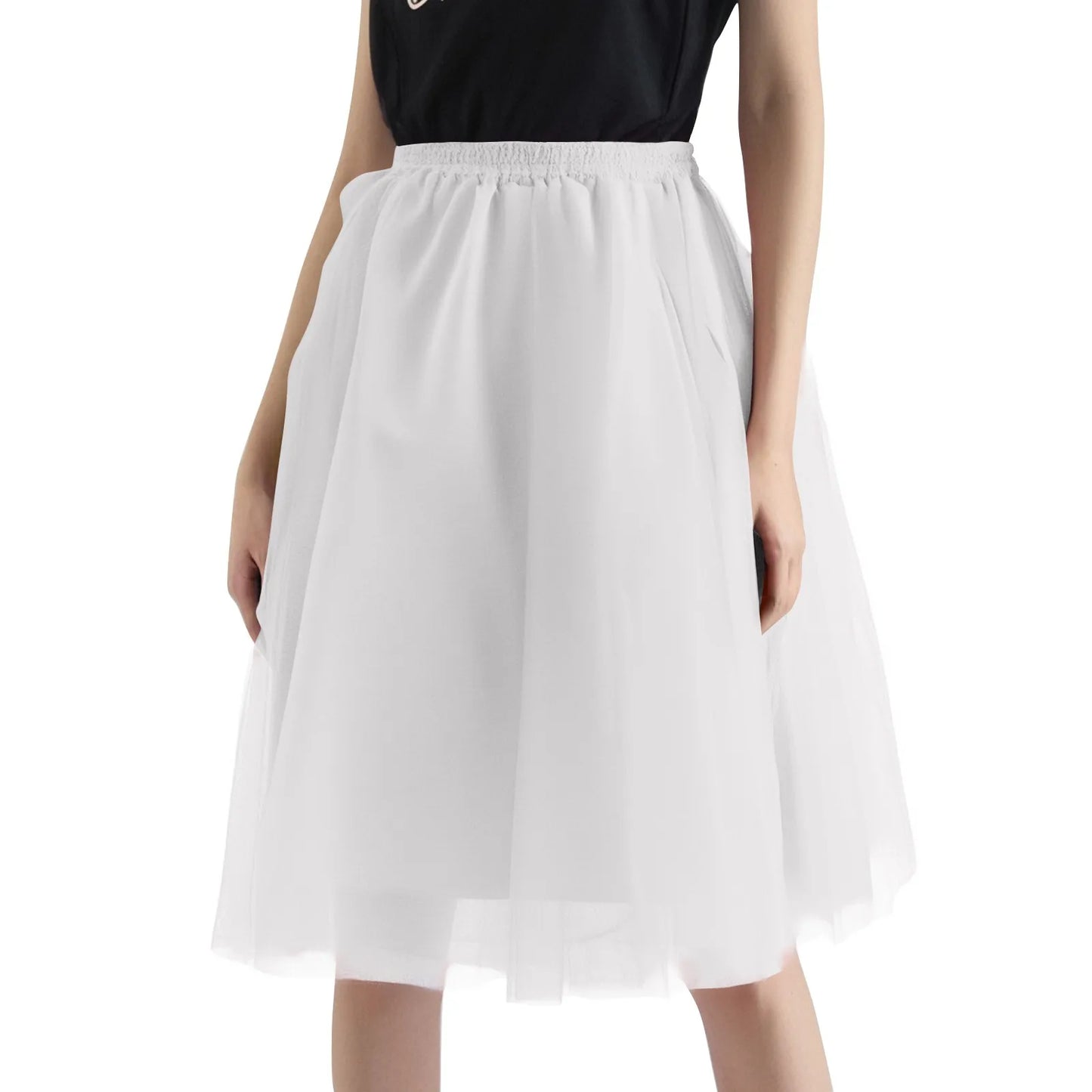 Tutu Skirt For Women 50s Skirt Retro Party Tulle Ballet Rockabilly Petticoat Underskirt Dance Dress Cosplay Mesh Skirt