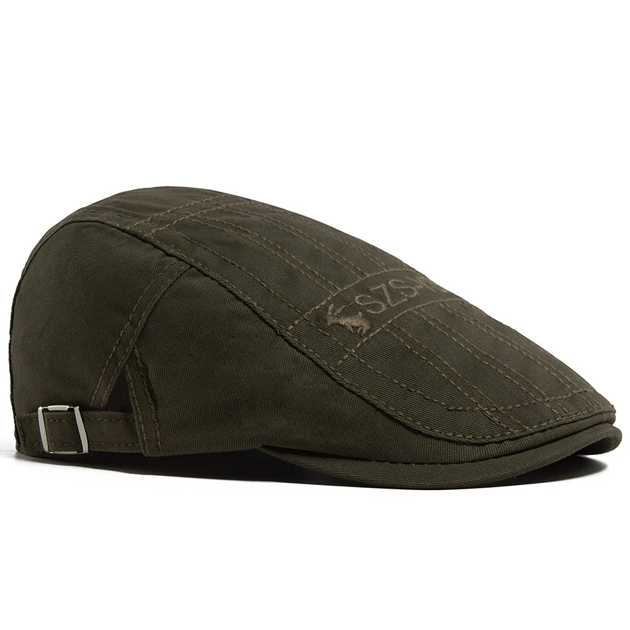 Men Beret Fashion Rabbit Embroidery Flat Caps Spring Summer Visor For Male Fashion Vintage Newsboy Cap Casual Berets Adjustable