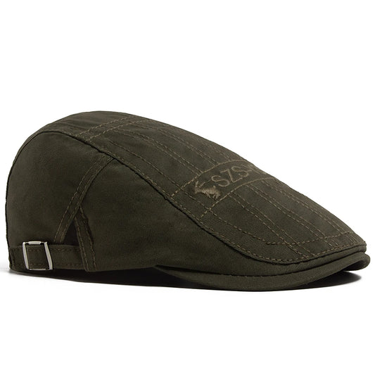 Men Beret Fashion Rabbit Embroidery Flat Caps Spring Summer Visor For Male Fashion Vintage Newsboy Cap Casual Berets Adjustable