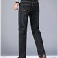 New Men Light Luxury Stretch Slim Fit Pants Comfortable Soft Business Fashion Straight Casual Denim Trousers Male Brand Clothing