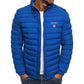 Men's lightweight warm jacket, casual horizontal stripes, high-quality jacket, 2026 fashionable jacket