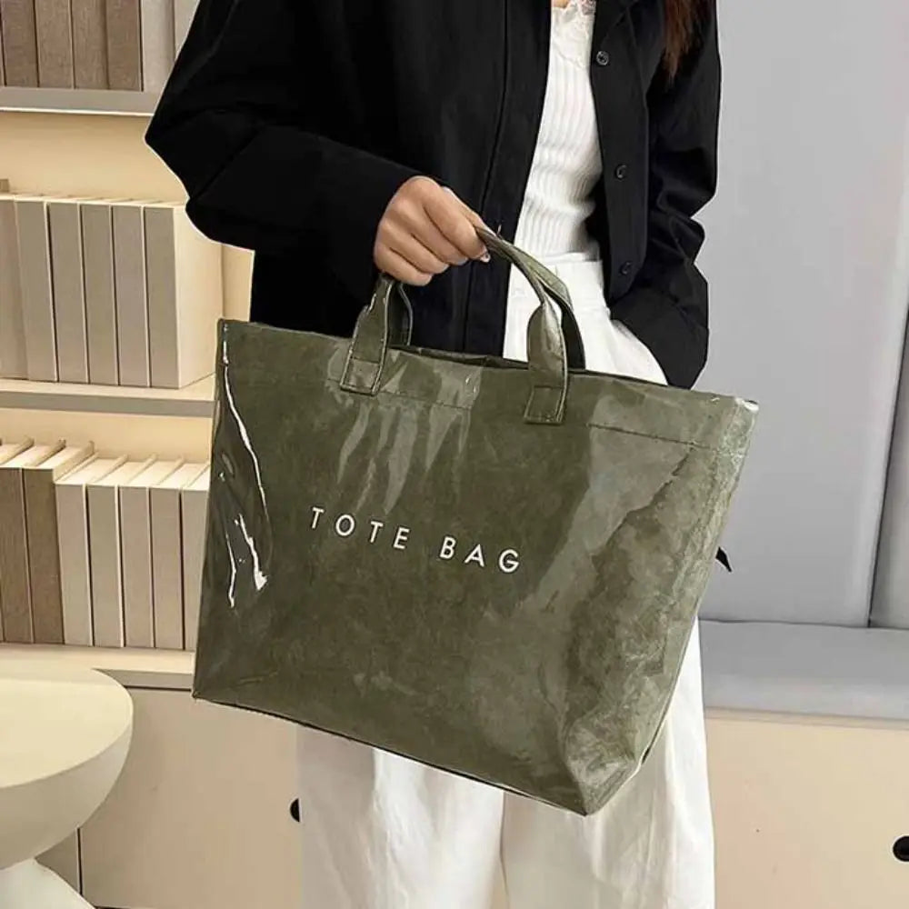 Fashion Storage Bag Transparent Jelly Bag Summer Beach Bag PVC Tote Bag Shoulder Pouch Tote Bag Letter Prints Handbags Sports