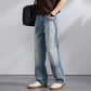KSTUN 2026 Summer Wide Leg Jeans Men Baggy Pants Loose Fit Ripped Jeans Distressed Washed Vintage Frayed Light Blue Man Trousers