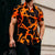 2026 New Men's Short-Sleeve Shirt, Stylish Color-Blocked Irregular Pattern Print Shirt, Outdoor Casual Hawaiian Shirt, XS-6XL