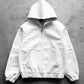 European and American Hip Hop Punk High Street Men Hooded Jacket Trend 3D Printing Y2K Gothic Retro Zipper Loose Leather Jacket