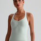 Solid Color Sports Tank Top Women Fitness Bra TightsCross Back Gym Clothe Underwear Yoga Vest High impact shockproof Chest Pad