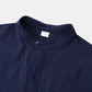 2026 Spring Summer New Mens Slim Fit Solid Color Long Sleeve Shirt Cotton Linen Casual Top Breathable ventilate absorb sweat