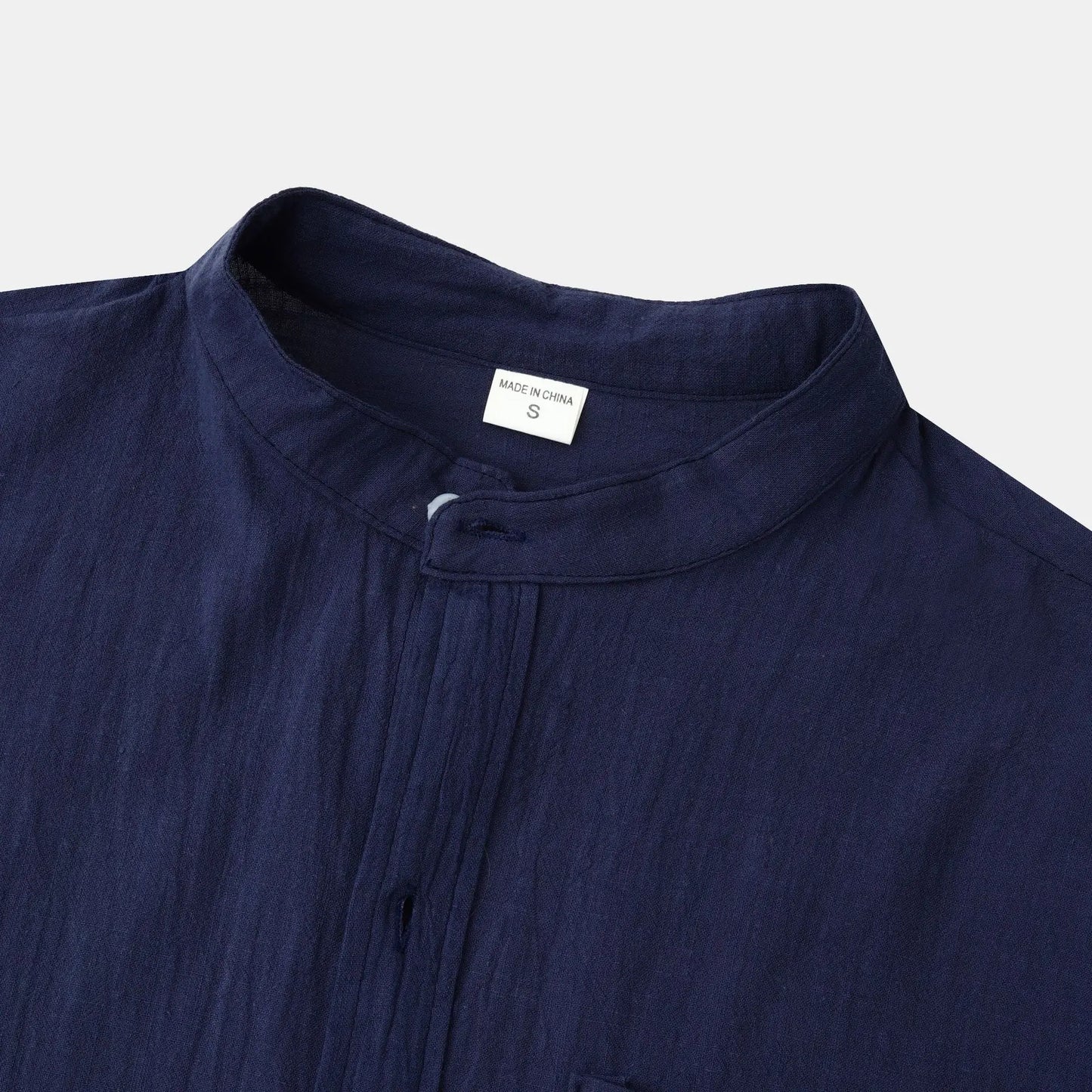 2026 Spring Summer New Mens Slim Fit Solid Color Long Sleeve Shirt Cotton Linen Casual Top Breathable ventilate absorb sweat