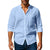 2026 Spring Summer New Mens Slim Fit Solid Color Long Sleeve Shirt Cotton Linen Casual Top Breathable ventilate absorb sweat