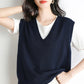 Spring Autumn Knitted Vest for Women Clothes Fashion Casual Thin Sweater Vests Harajuku Tank Tops Ropa Mujer Elegant Blusas