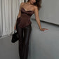 Kpop Black Hollow Out Mini Dress Women Elegant Turtleneck Short Sleeve High Waist Slim Dresses Lady Evening Club Fashion Robes