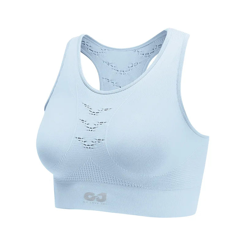 Women's Sports Bra Yoga Tank Tops Backless Fitness Workout Tops Push Up Running Vest Moisture Wicking Breathable Athletic Shirts